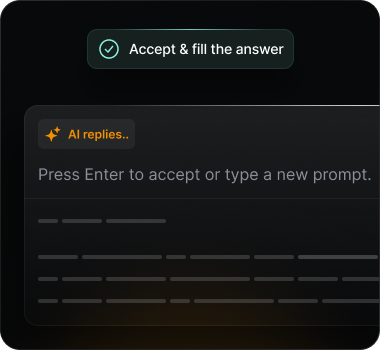 AI replies and shortcuts